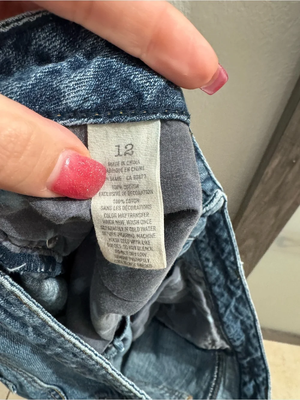 American Eagle Outfitters Distressed Denim Bermuda Shorts - Blue - Picture 3 of 3